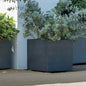 Millennium Deroma 15” Cube Planter – Light Black