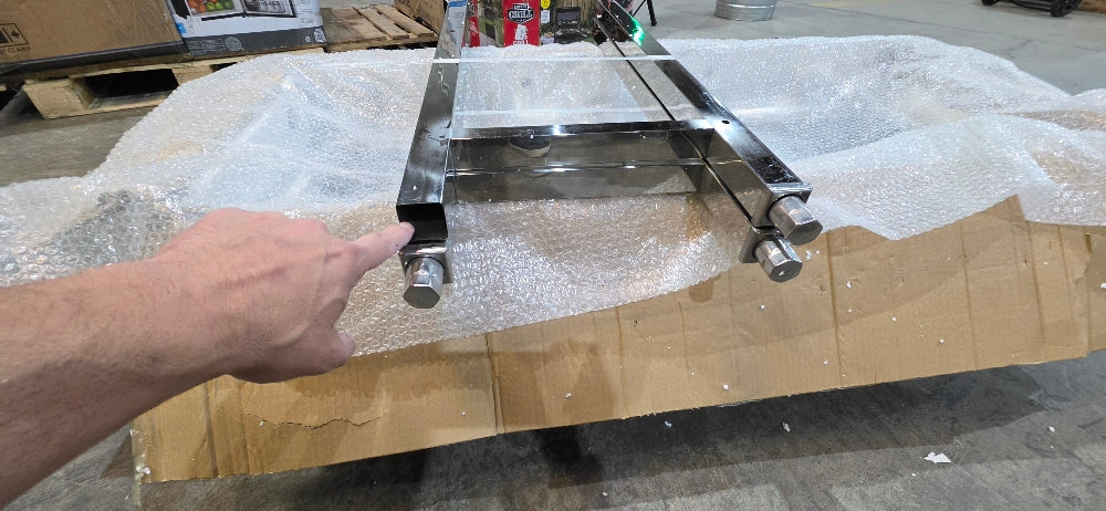 3-Compartment Stainless Steel Sink, 51"