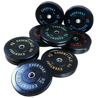 BalanceFrom 25 lb Olympic Bumper Plate Pair Black