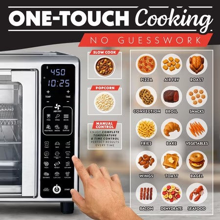 Gourmia French Door Toaster Oven Air Fryer 24L