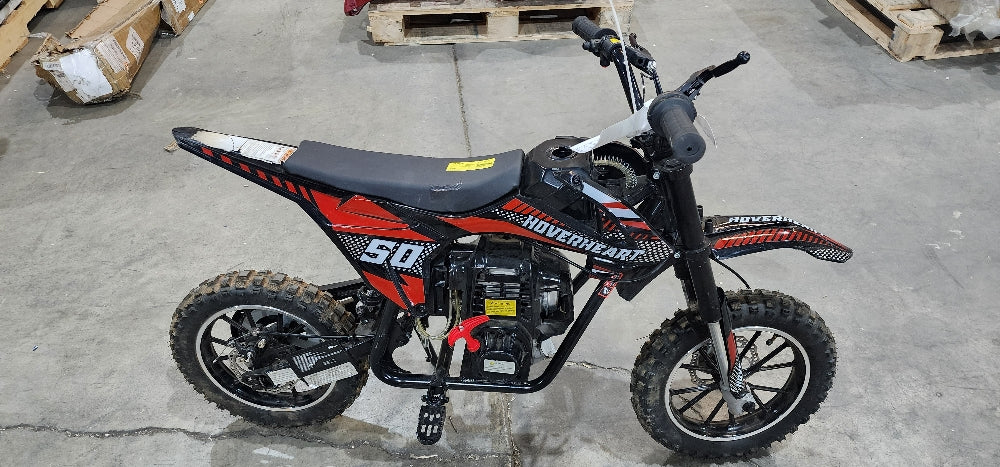 QEASET 39.4cc Gas Mini Dirt Bike, Red