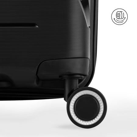 PUR by iFLY Hardside 30" Checked Luggage, Black