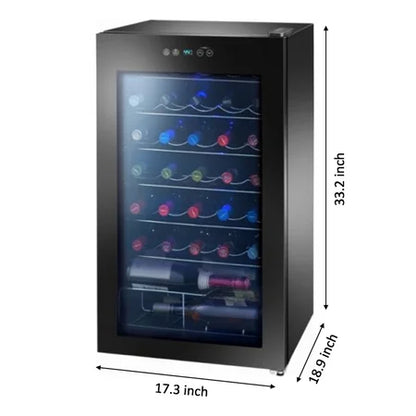 Arctic King Premium 34-Bottle Wine Cooler, Glass