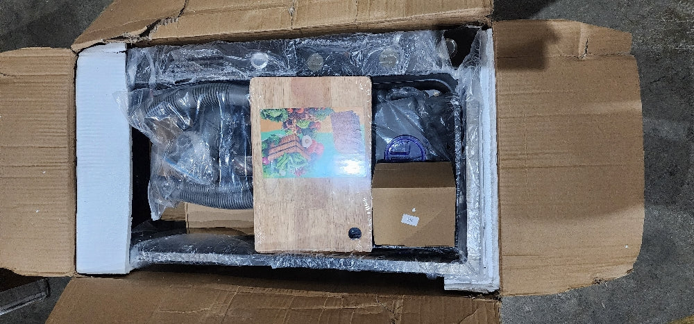 Waterfall Kitchen Sink, Single Bowl with Faucet