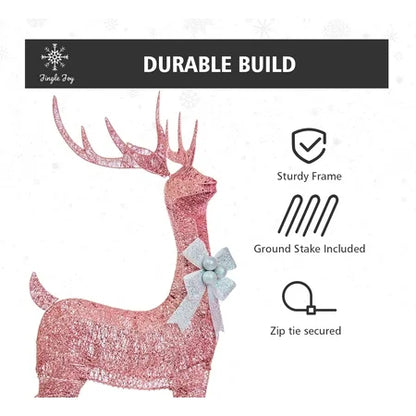 Jingle Joy 5ft Twinkle Lighted Outdoor Deer