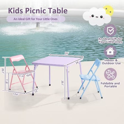 Homycasa Kids Table & Chair Set, Multi-Color