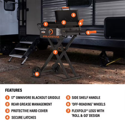 Blackstone 17” Griddle with Flexfold Legs