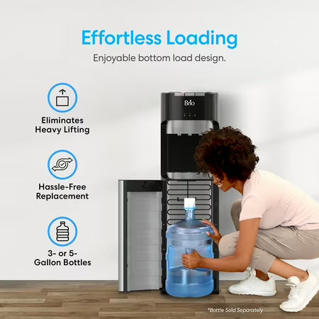 Brio Bottom Load Water Cooler: Hot/Cold/Room