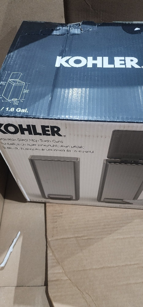 Kohler 6L Step Trash Can, 2-pack