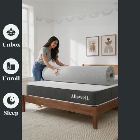 Allswell 3" Arctic Gel Mattress Topper Twin
