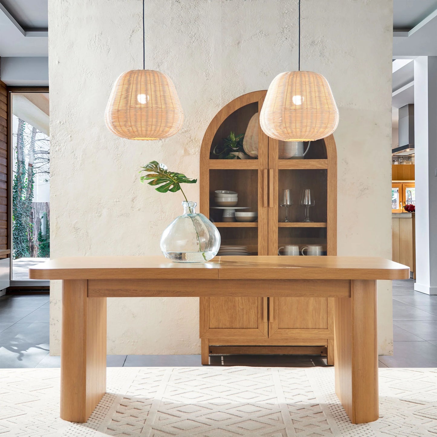 NEW Better Homes & Gardens Juliet Expandable Dining Table Light Honey Finish