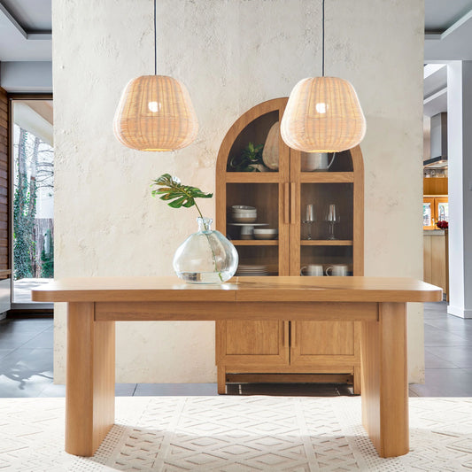 NEW Better Homes & Gardens Juliet Expandable Dining Table Light Honey Finish