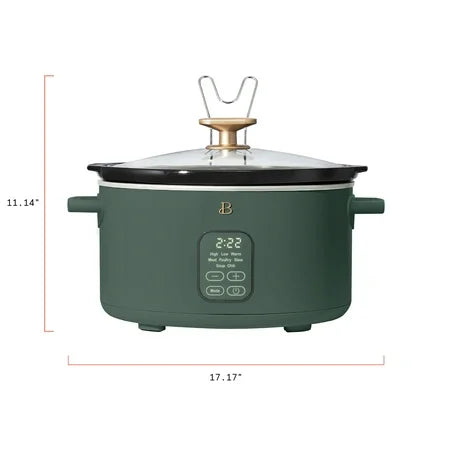 Beautiful 6 Qt Programmable Slow Cooker, Thyme