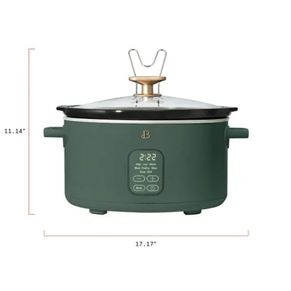 Beautiful 6 Qt Programmable Slow Cooker, Thyme
