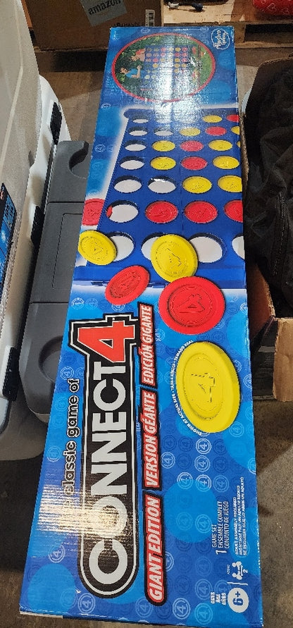 Giant Connect 4: Hasbro's Original Connect4 Game Super-Sized - 46.5 inch All-Weather Official Four in a Row Board Game - Indoor or Outdoor Connect4 Fun for Adults and Family