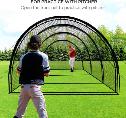 Baseball Batting Cage Net Batting Cages for Backyard Portable Baseball and Softball Batting Cages