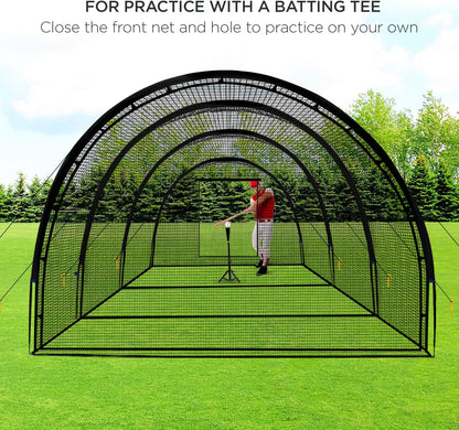 Baseball Batting Cage Net Batting Cages for Backyard Portable Baseball and Softball Batting Cages