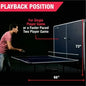 MD Sports Ping Pong Table, 4-Piece Foldable, Net