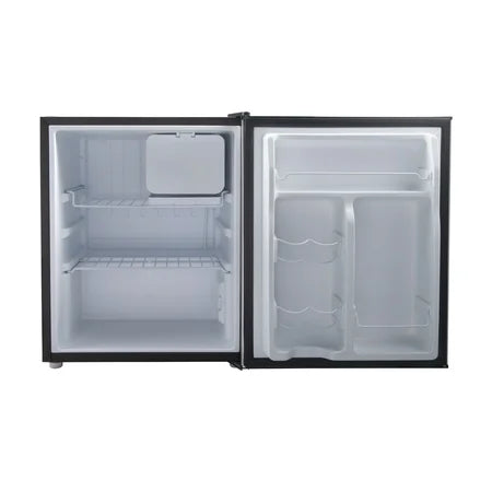 Galanz 2.7 Cu Ft One Door Mini Fridge, Stainless Steel Look, Estar