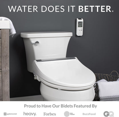 Bio Bidet BB2000 Bliss Electric Bidet Toilet Seat, Warm Water with Air Dryer, Heated Seat with Sensor and Slow Close Lid