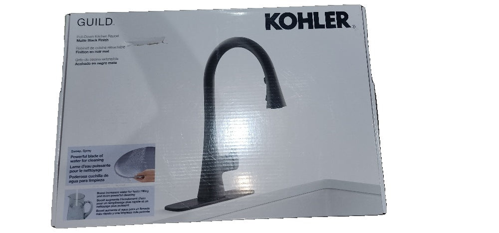 Kohler Guild Pull-down Kitchen Sink Faucet with Three-function Sprayhead