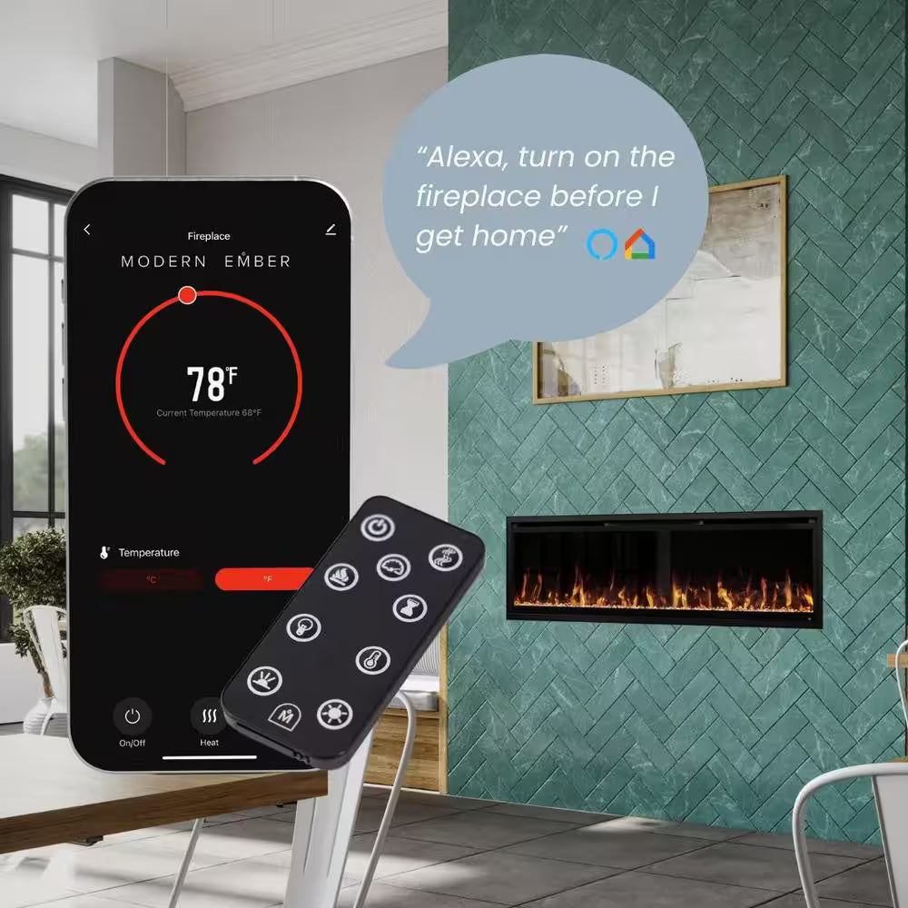 Aerus Slim 60 Wall Fireplace Heater, 5000 BTU