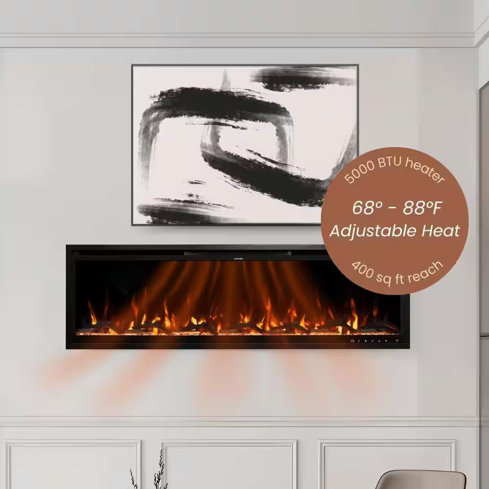 Aerus Slim 60 Wall Fireplace Heater, 5000 BTU