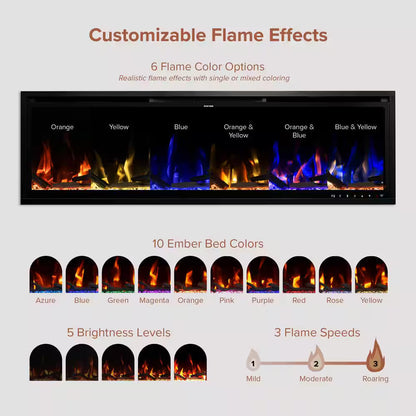 Aerus Slim 60 Wall Fireplace Heater, 5000 BTU
