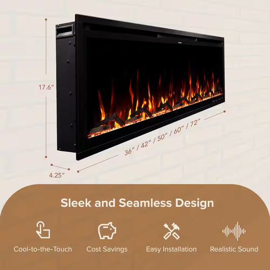 Aerus Slim 60 Wall Fireplace Heater, 5000 BTU