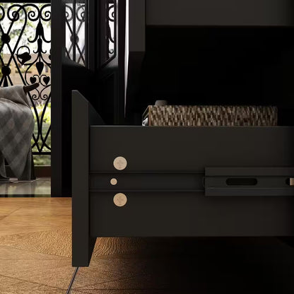 Black 12-Drawer Dresser, 63W x 32H
