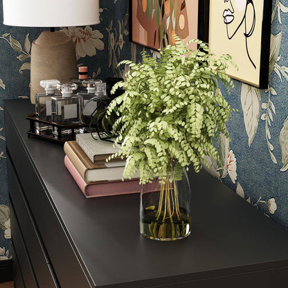 Black 12-Drawer Dresser, 63W x 32H