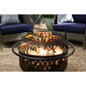Hampton Bay Piedmont 30 in. Steel Fire Pit Black
