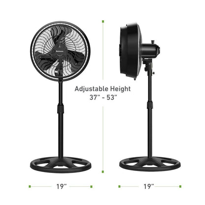 Outdoor 16-in Oscillating Misting Stand Fan