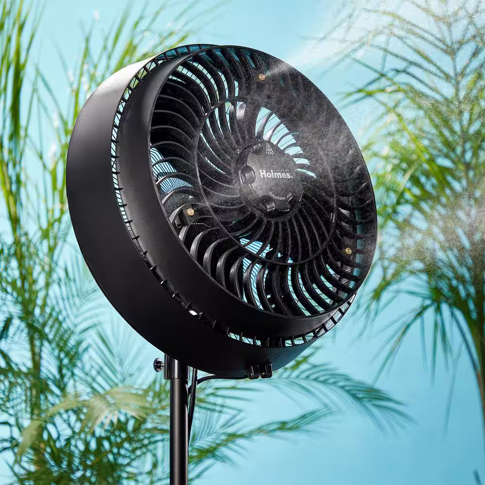 Outdoor 16-in Oscillating Misting Stand Fan