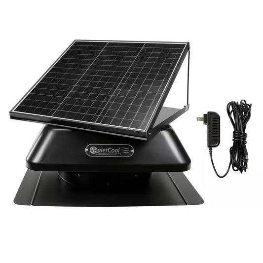 40W Hybrid Solar Roof Attic Fan with Inverter