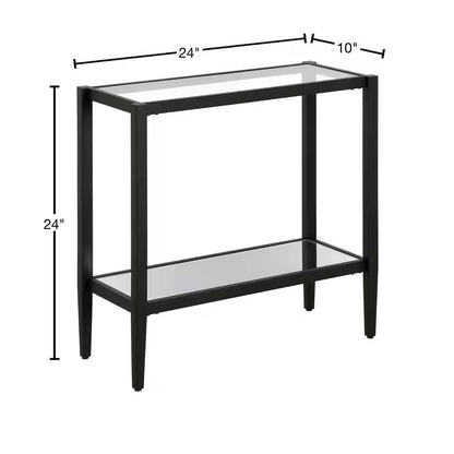 Hera 24 in. Blackened Bronze Side Table