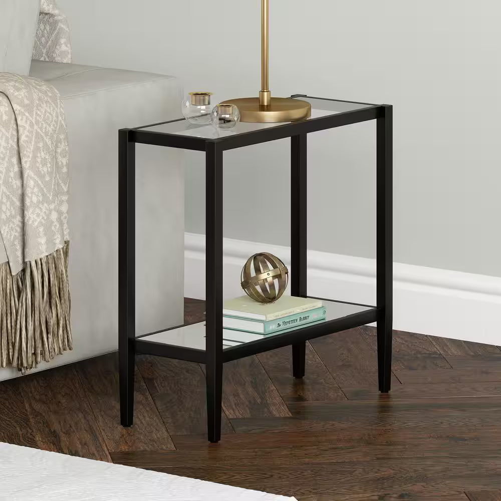 Hera 24 in. Blackened Bronze Side Table