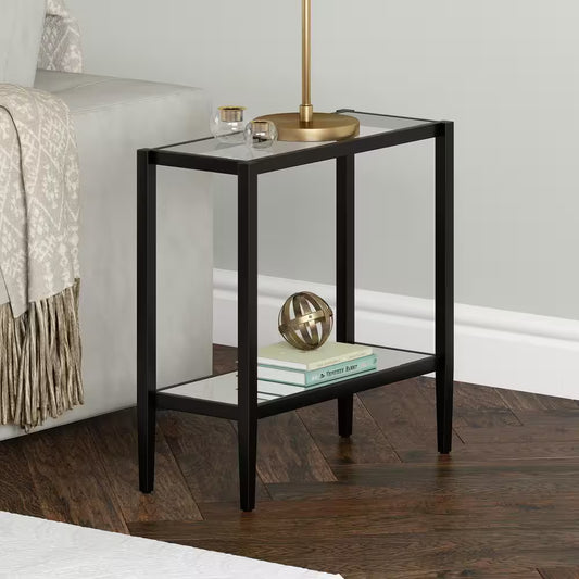 Hera 24 in. Blackened Bronze Side Table
