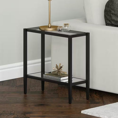 Hera 24 in. Blackened Bronze Side Table