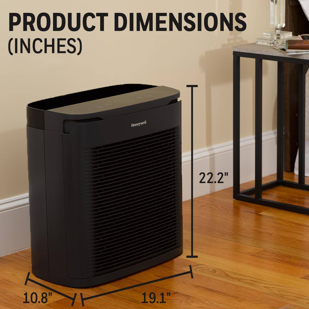 PowerPlus HEPA Air Purifier, Extra-Large Room (530 sq. ft.) Black