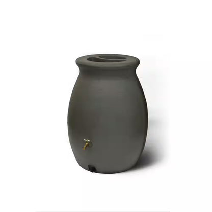 Algreen Castilla 50 Gal Brownstone Rain Barrel