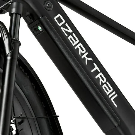 26 Ozark Trail M.3 Ranger+ Electric Fat Tire Bike, 48V, Class 2, Black, Fits Riders 5'2 - 6'1, Adult