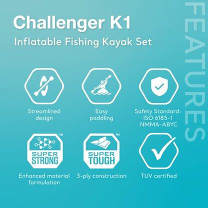 Intex Challenger K1 Kayak Set + Pump Kit