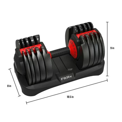 FitRx Adjustable Dumbbell, 52.5lb SmartBell
