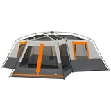 Ozark Trail 20' x 18' 12-Person 3-Room Instant Cabin Tent with Screen Room, 56.5 lbs