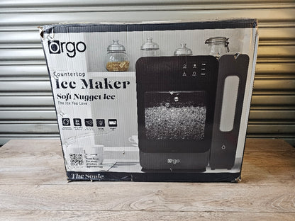 Orgo Products The Sonic Countertop Ice Maker, Nugget Ice Type, Black