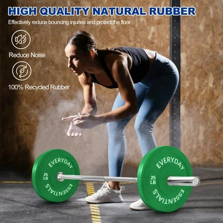 BalanceFrom Olympic Bumper Plates 25 lb Pair