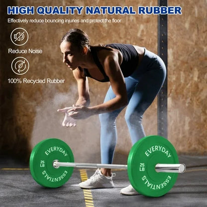 BalanceFrom Olympic Bumper Plates 25 lb Pair