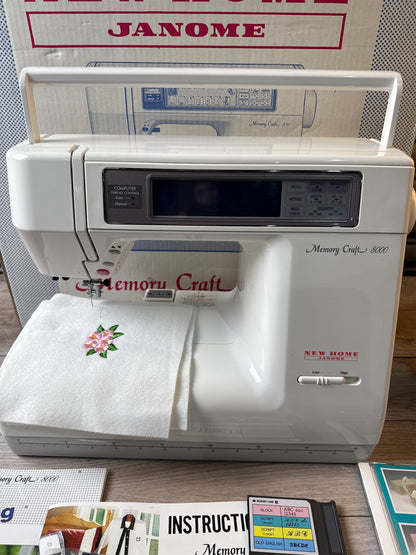 NEW HOME JANOME MEMORYCRAFT 8000