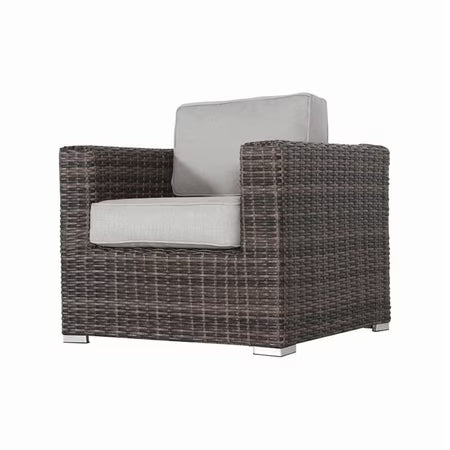 Living Source Wicker Darvin Chair Brown